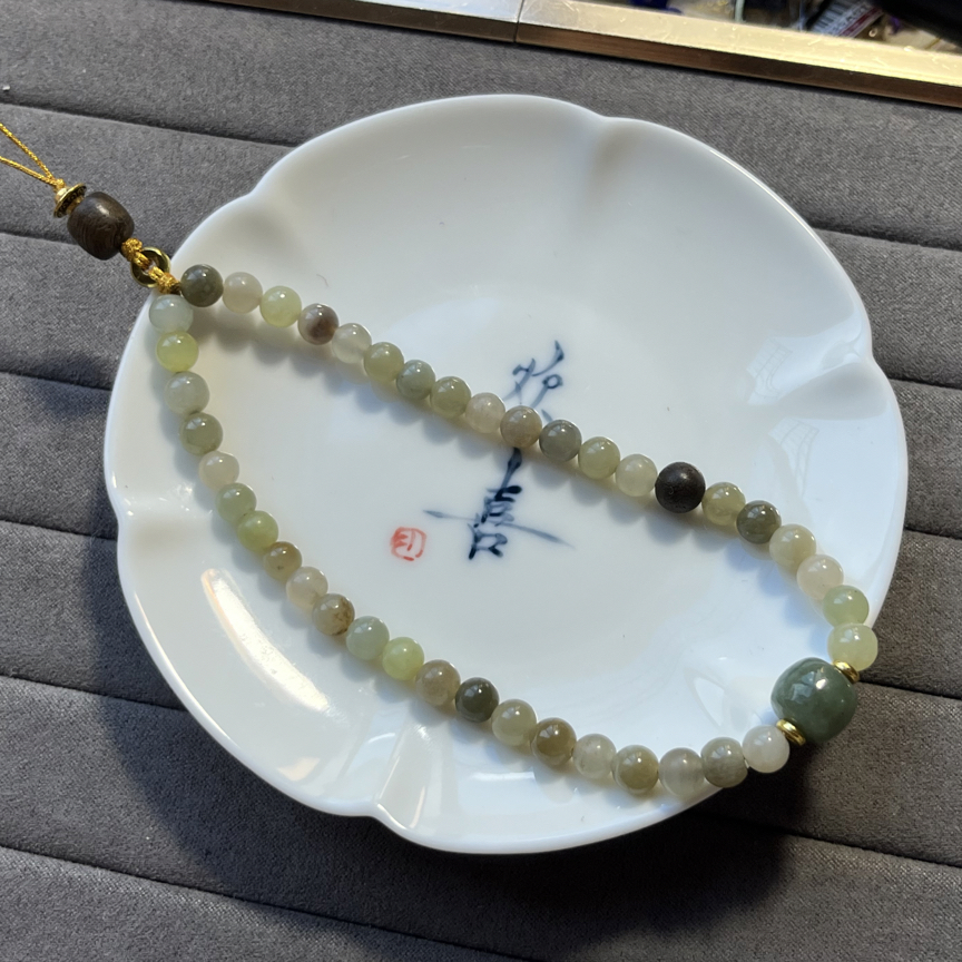 天然和田玉手机挂