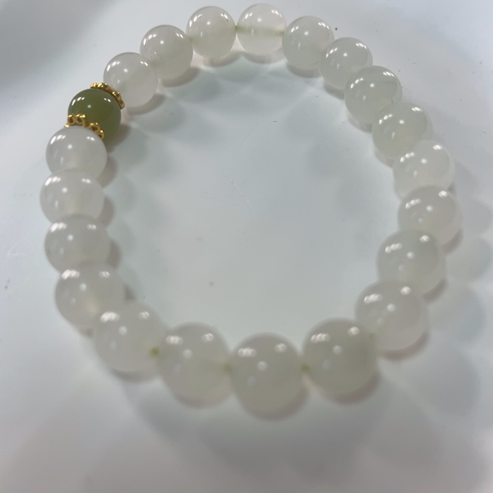 石英质玉（天山翠）未镶嵌手串