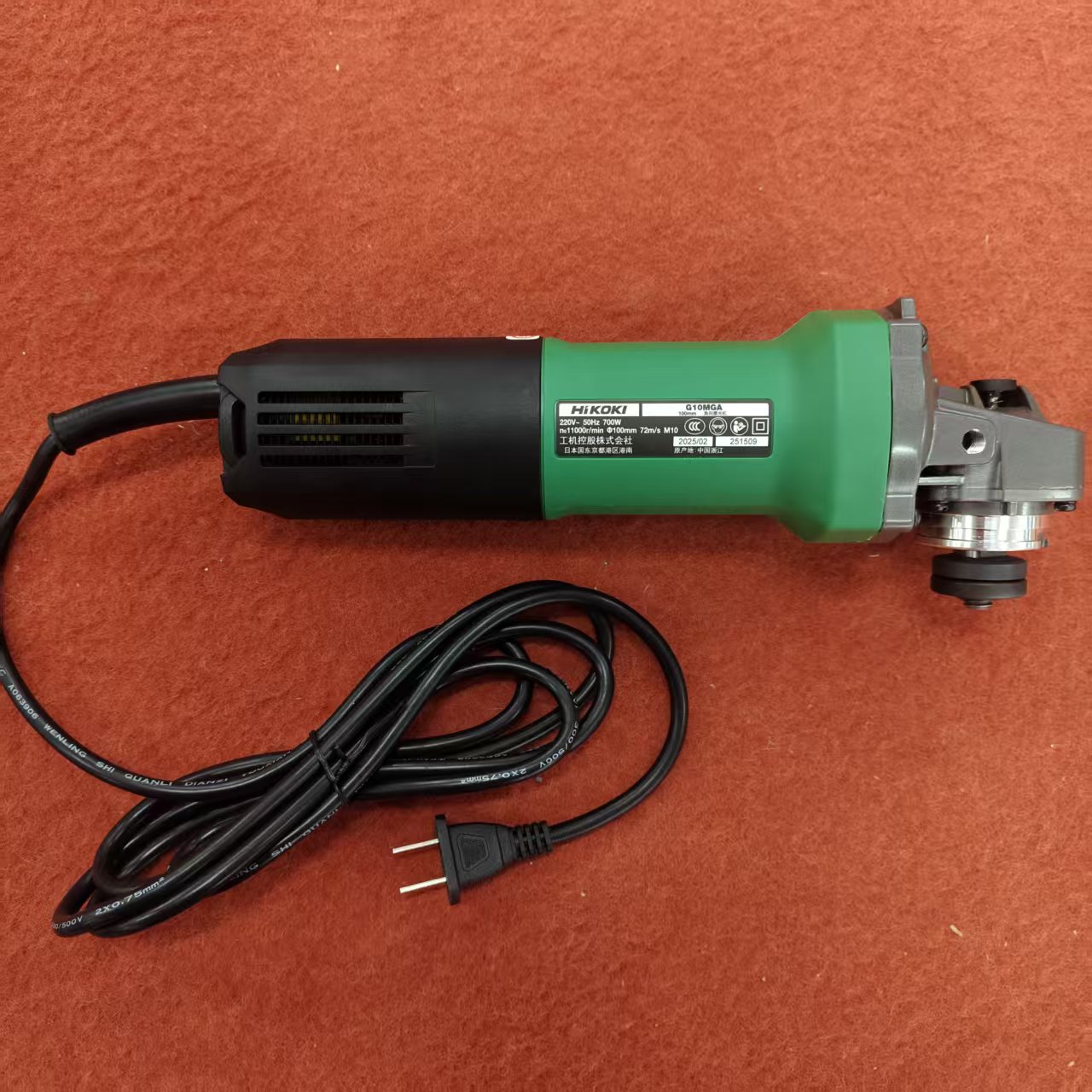 HiKOKI/高壹工机原日立新款工业级220V角磨机切割除锈打磨抛光