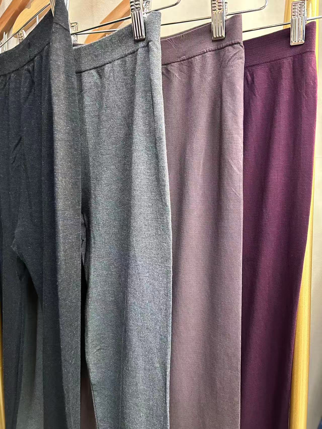 外贸莫代尔保暖裤女士修身打底裤高腰秋裤