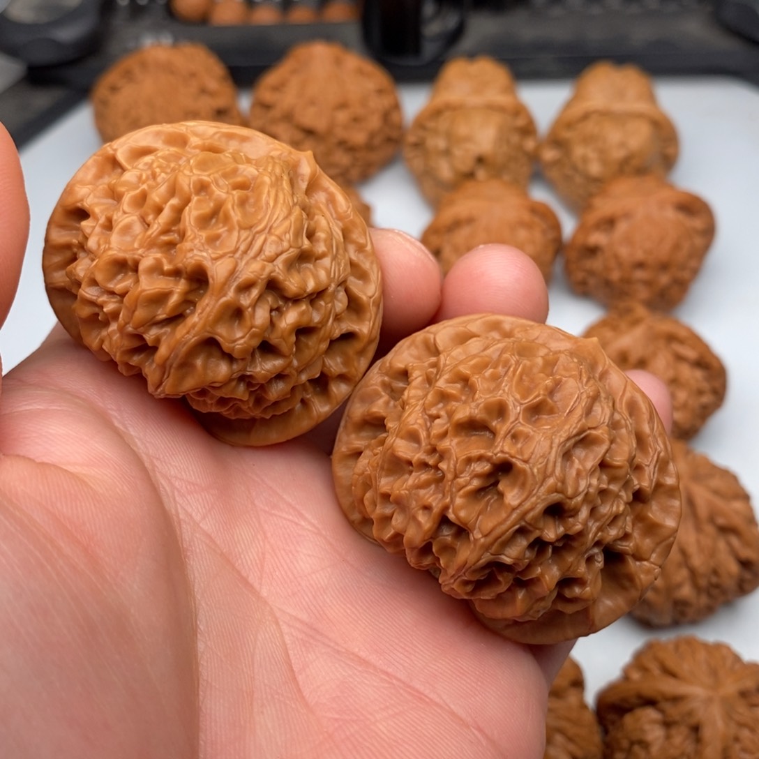 文玩核桃把件46+宫灯