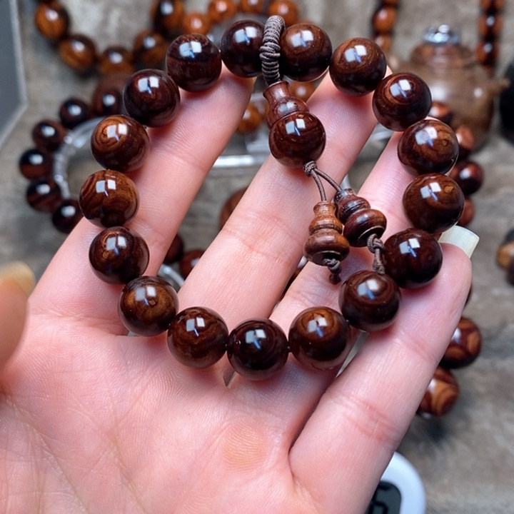 黄花梨/降香黄檀A****?紫油梨成品加工手串