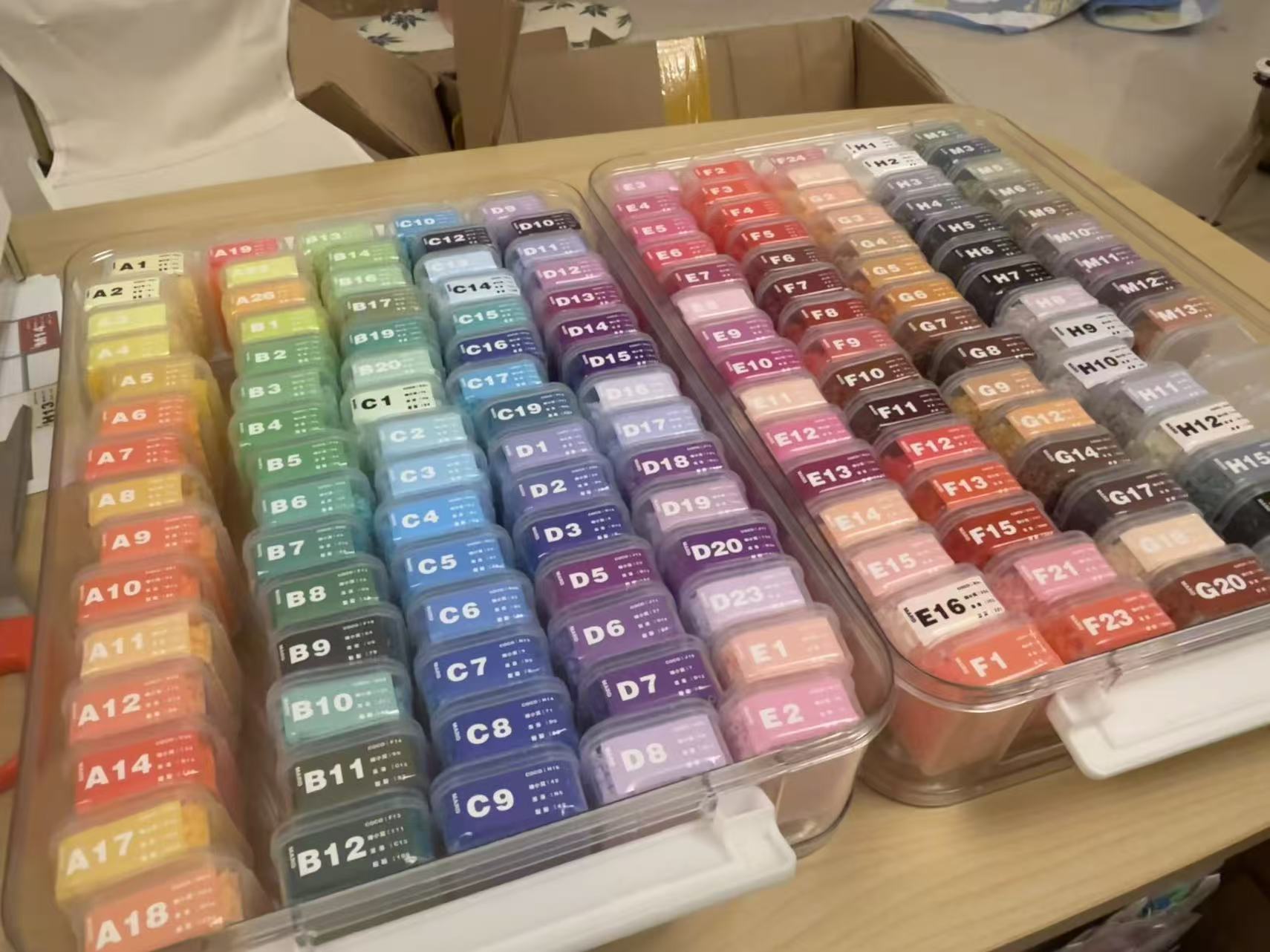 桃可拼豆144色拼豆套装