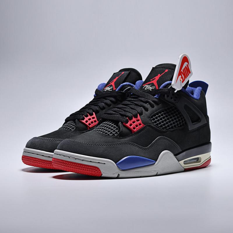 NIKE/耐克男子Air Jordan 4 Retro黑红蓝复古篮球鞋FV5029-003