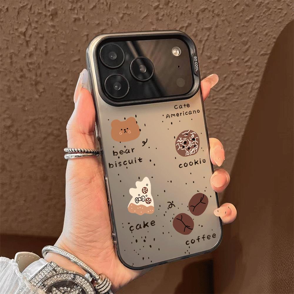 咖啡小熊适用于苹果17ProMax手机壳15Pro苹果iPhone16情侣款防摔