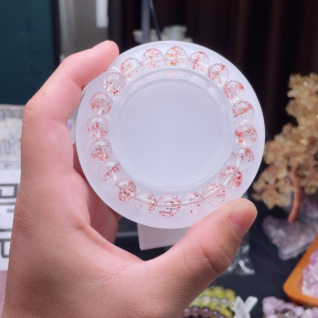 水晶手链未镶嵌芬达金草莓9.7mm