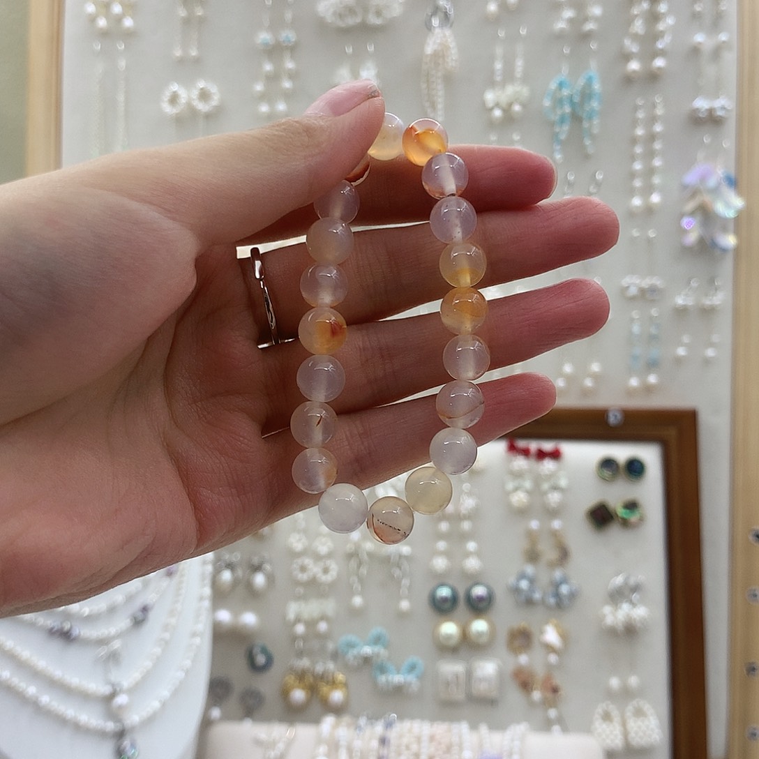 淡水珍珠耳饰银S925镶嵌
