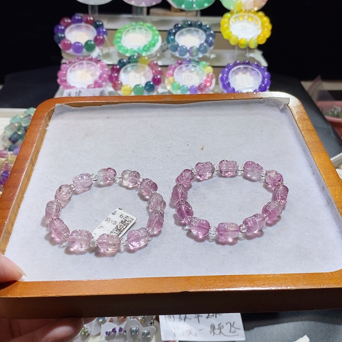 萤石手链未镶嵌2条