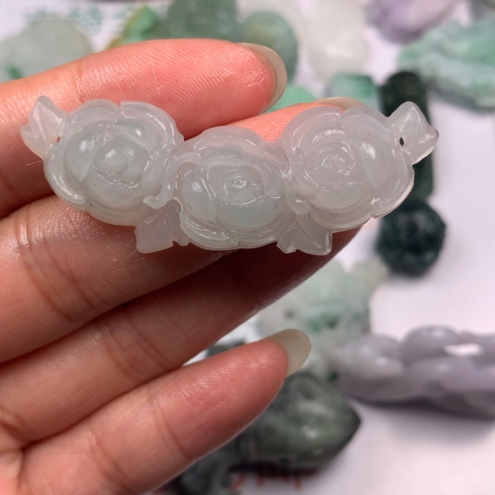 定制翡翠足金镶嵌翡翠