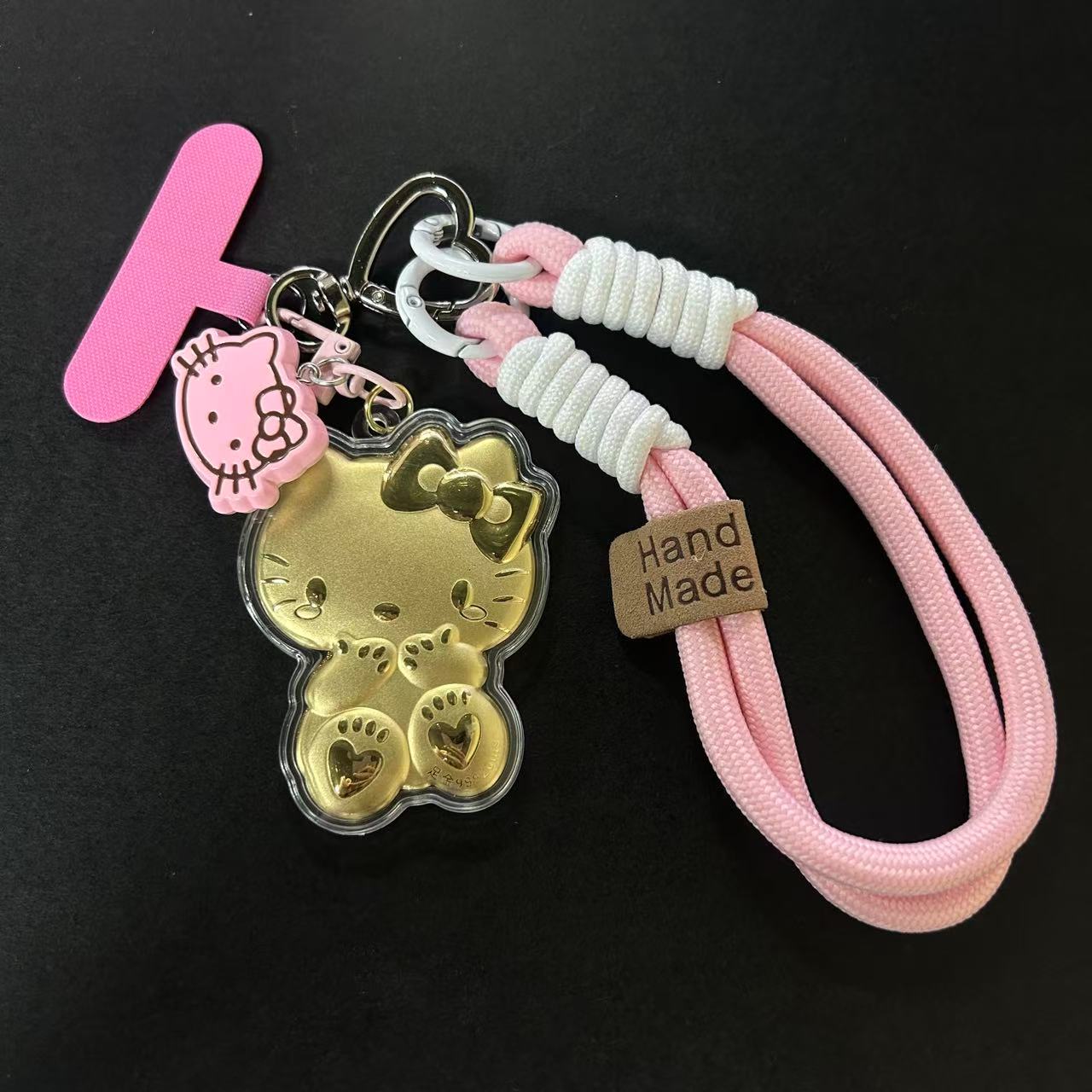 含金工艺品KT猫手机挂（多样性发一件）