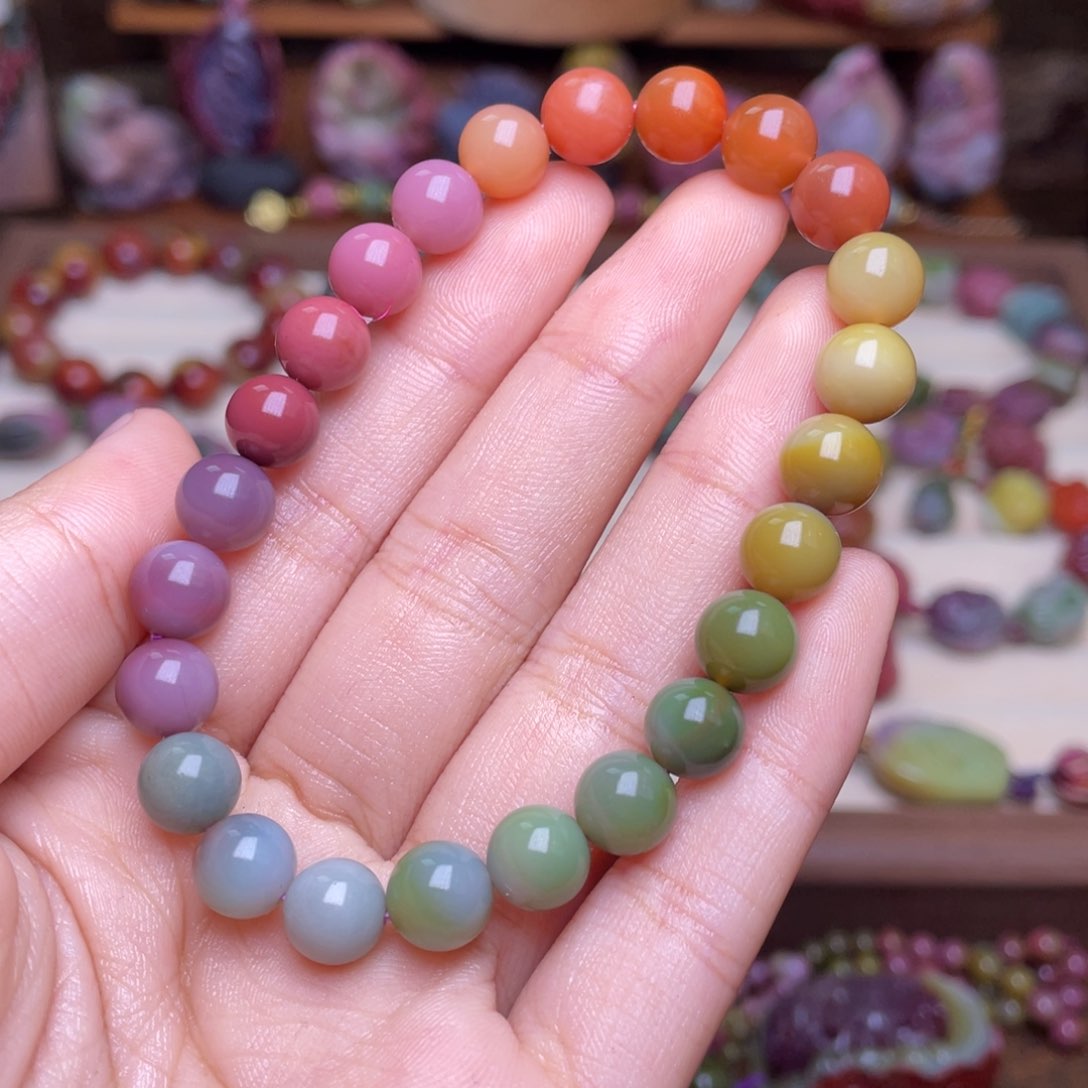 玛瑙/玉髓珠宝半成品未镶嵌Q*盐源玛瑙色标级手串