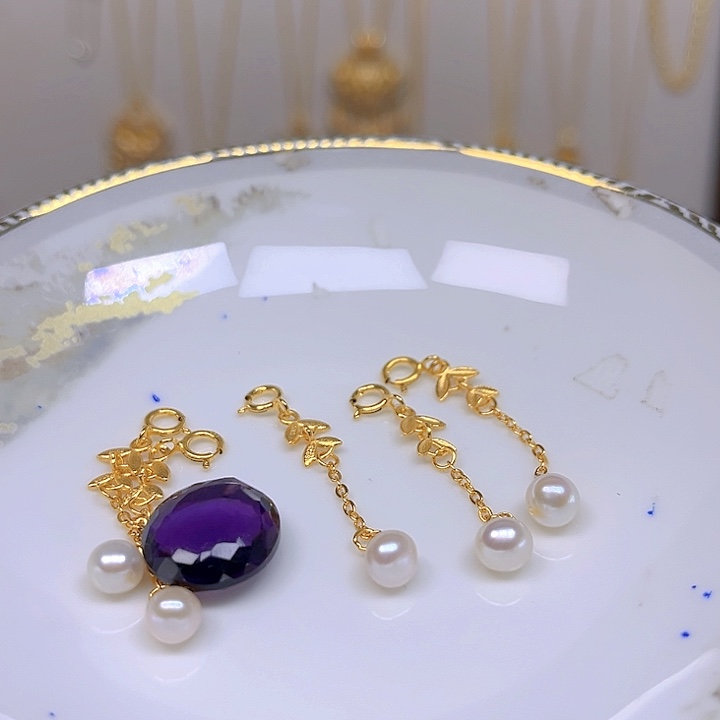 紫晶颈饰银S925镶嵌紫晶925镶嵌99