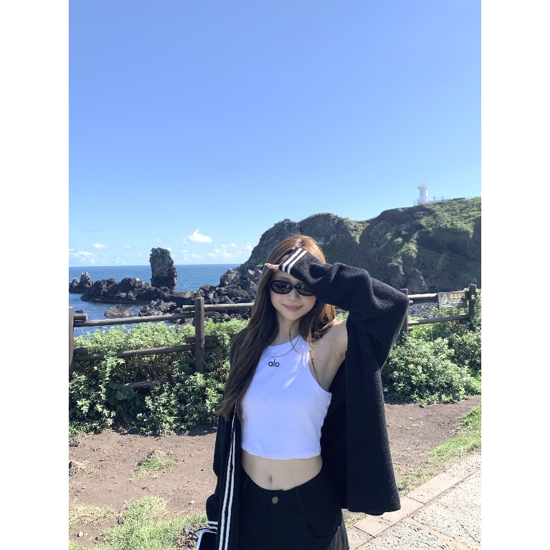 【 慢调巴黎】撞色针织开衫女秋季宽松毛衣外套+百搭工字背心22533#