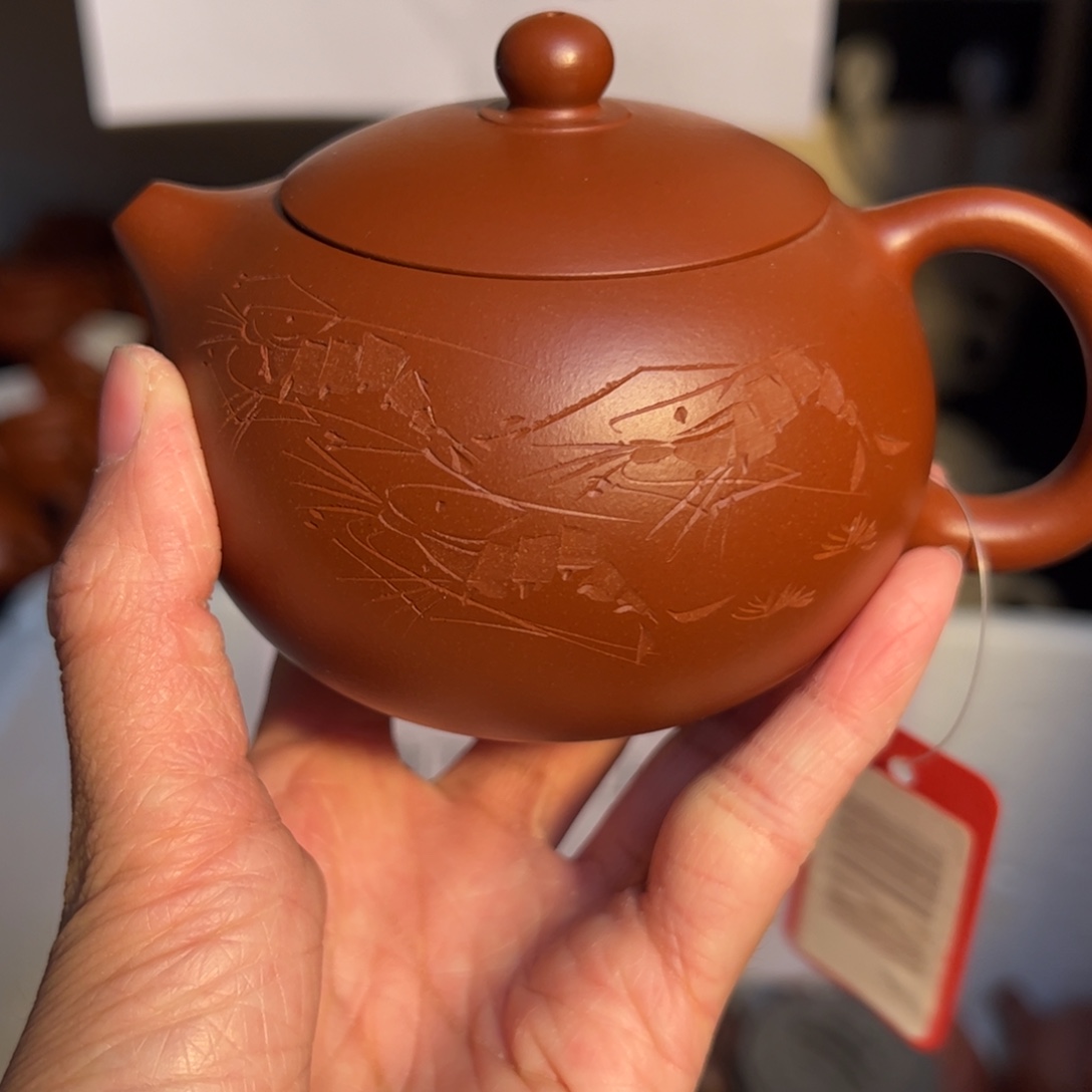 紫砂茶壶宜兴紫砂壶朱泥