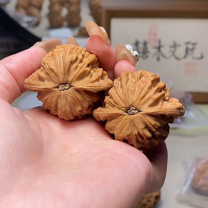 吊坠文玩核桃44磨盘