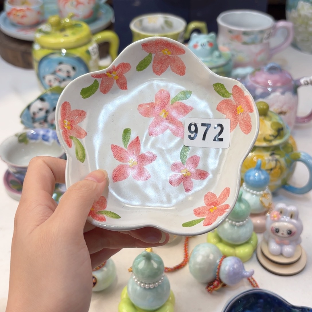 景德镇手绘高温釉下彩陶瓷茶具