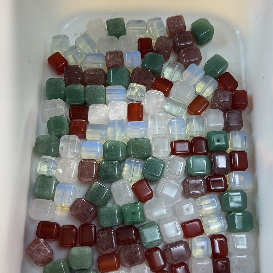 玛瑙/玉髓合金珠宝半成品吊坠任选四颗