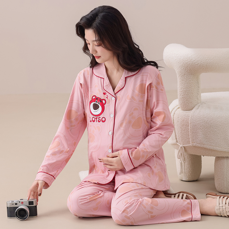 孕妇月子服春秋云朵棉产后哺乳期睡衣女夏季薄款坐月子喂奶家居服