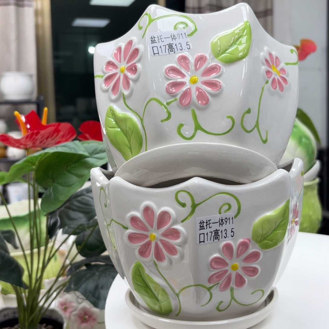 @夏西陶瓷花盆@@5911