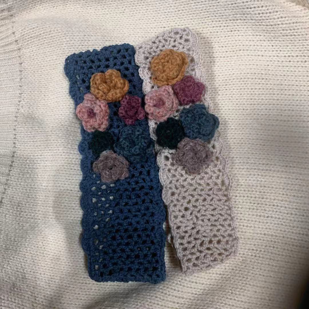 纯手工线钩织复古宫廷法式森系文艺清新百搭发夹秋冬bb夹