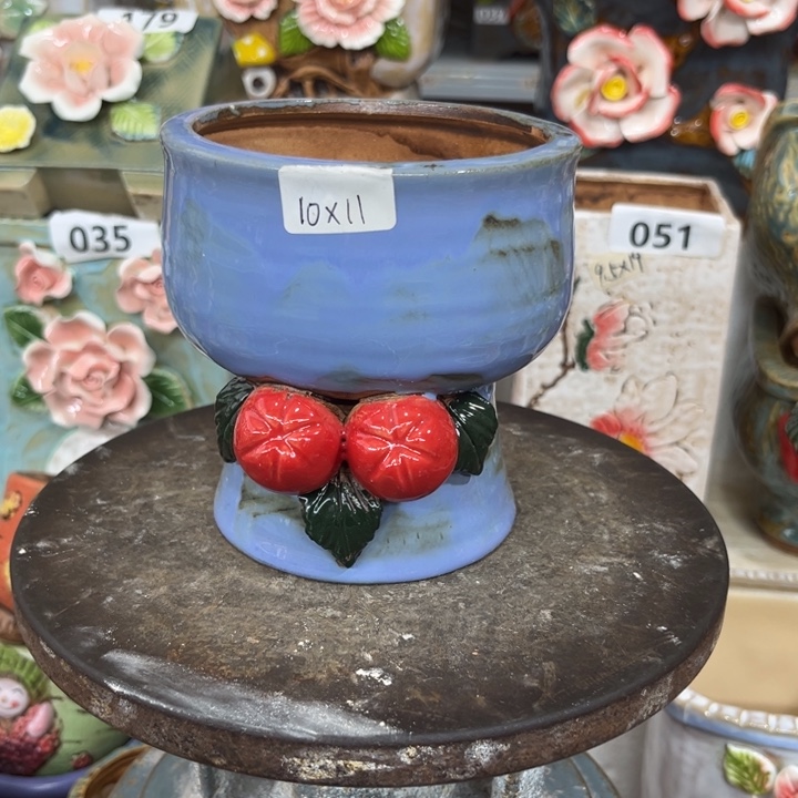 紫砂花盆粗陶材质多肉花盆