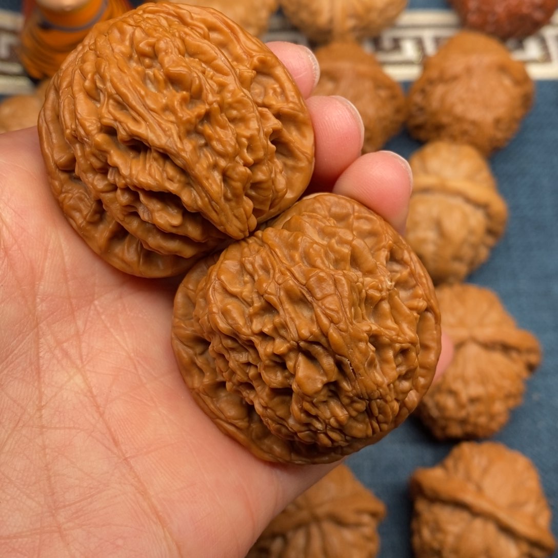 文玩核桃把件41虎头