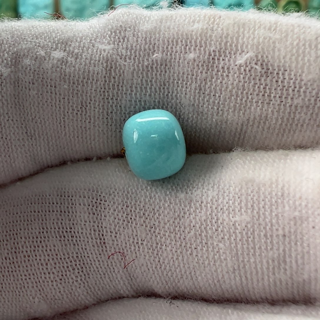 未镶嵌绿松石老型珠7.1x6mm