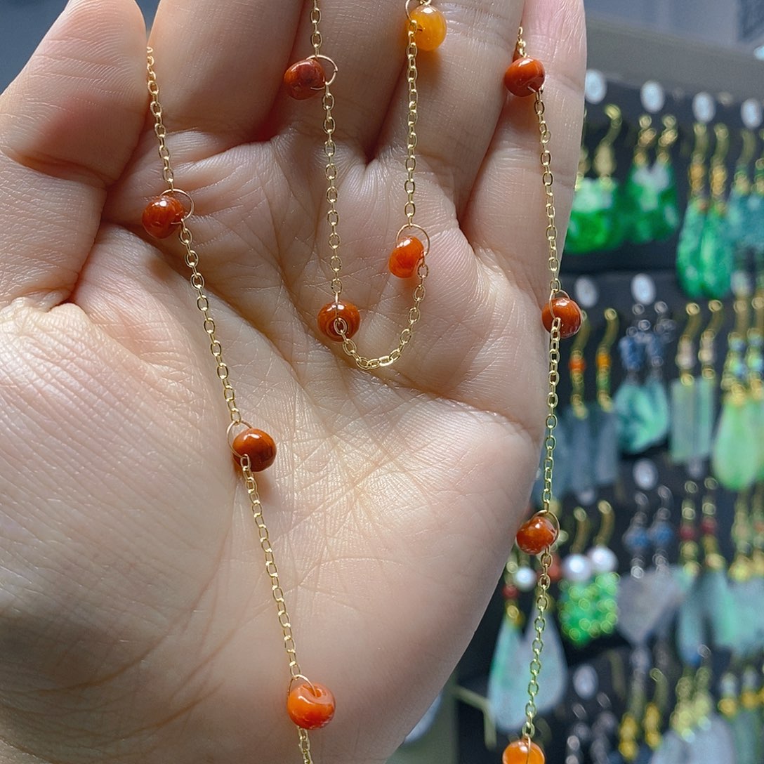 颈饰未镶嵌翡翠翡翠