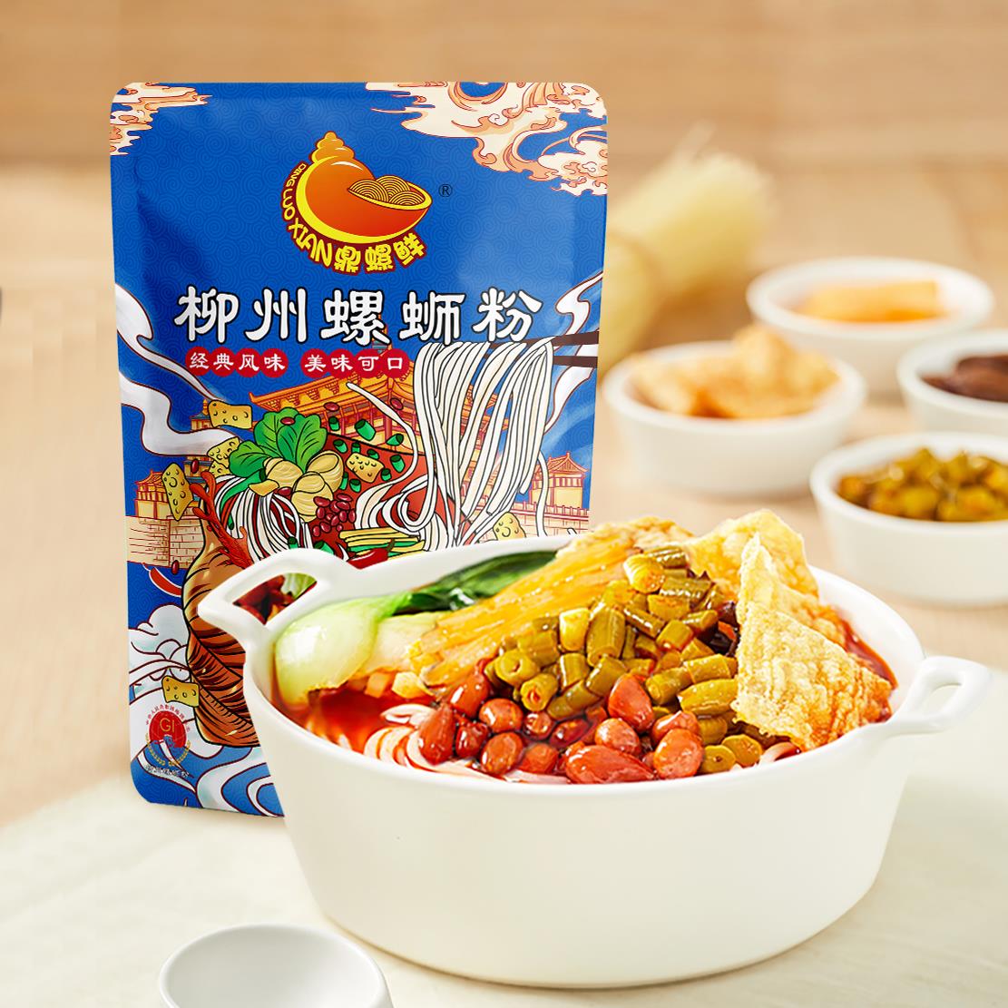 鼎螺鲜螺蛳粉经典原味305gx5袋正宗广西柳州螺丝粉速食夜宵囤货