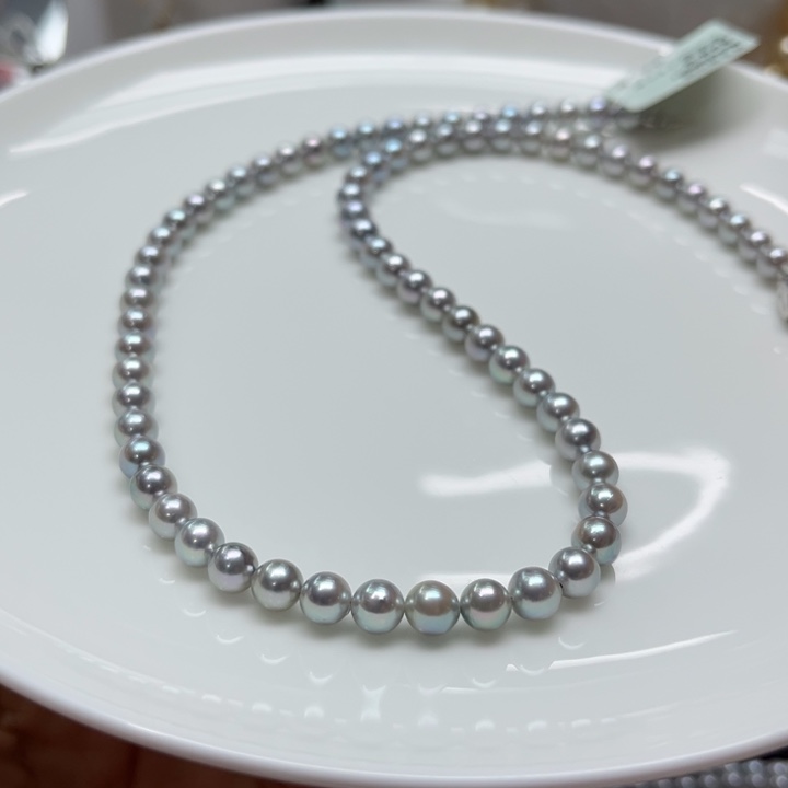 海水珍珠项链银S925镶嵌