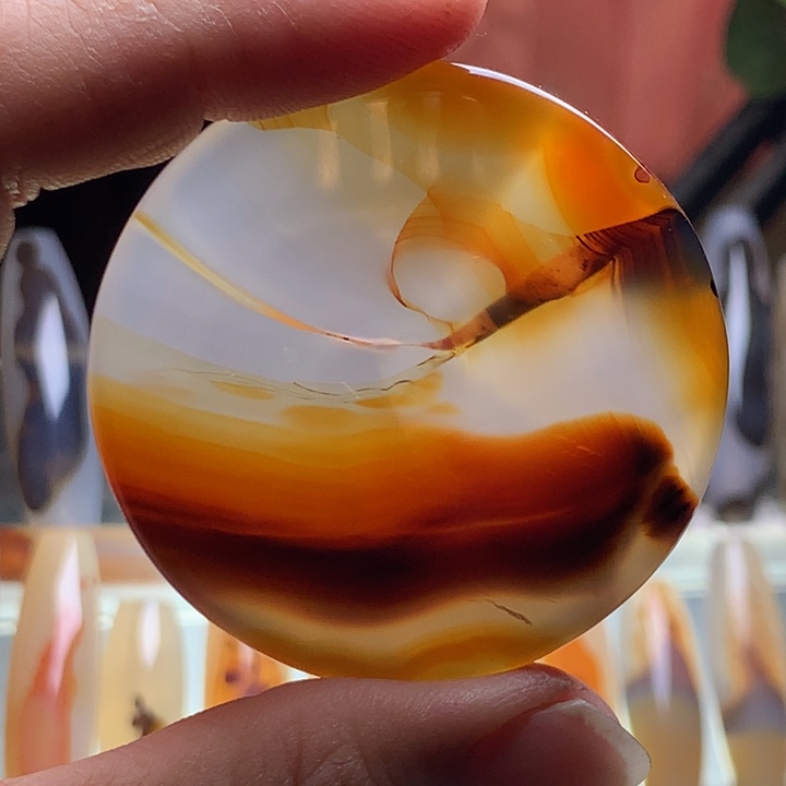 玛瑙/玉髓颈饰未镶嵌113有瑕