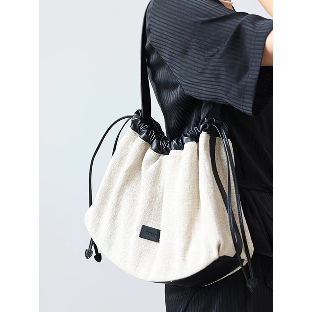 【蟹老板优选】春夏复古大容量休闲百搭托特手提包8116