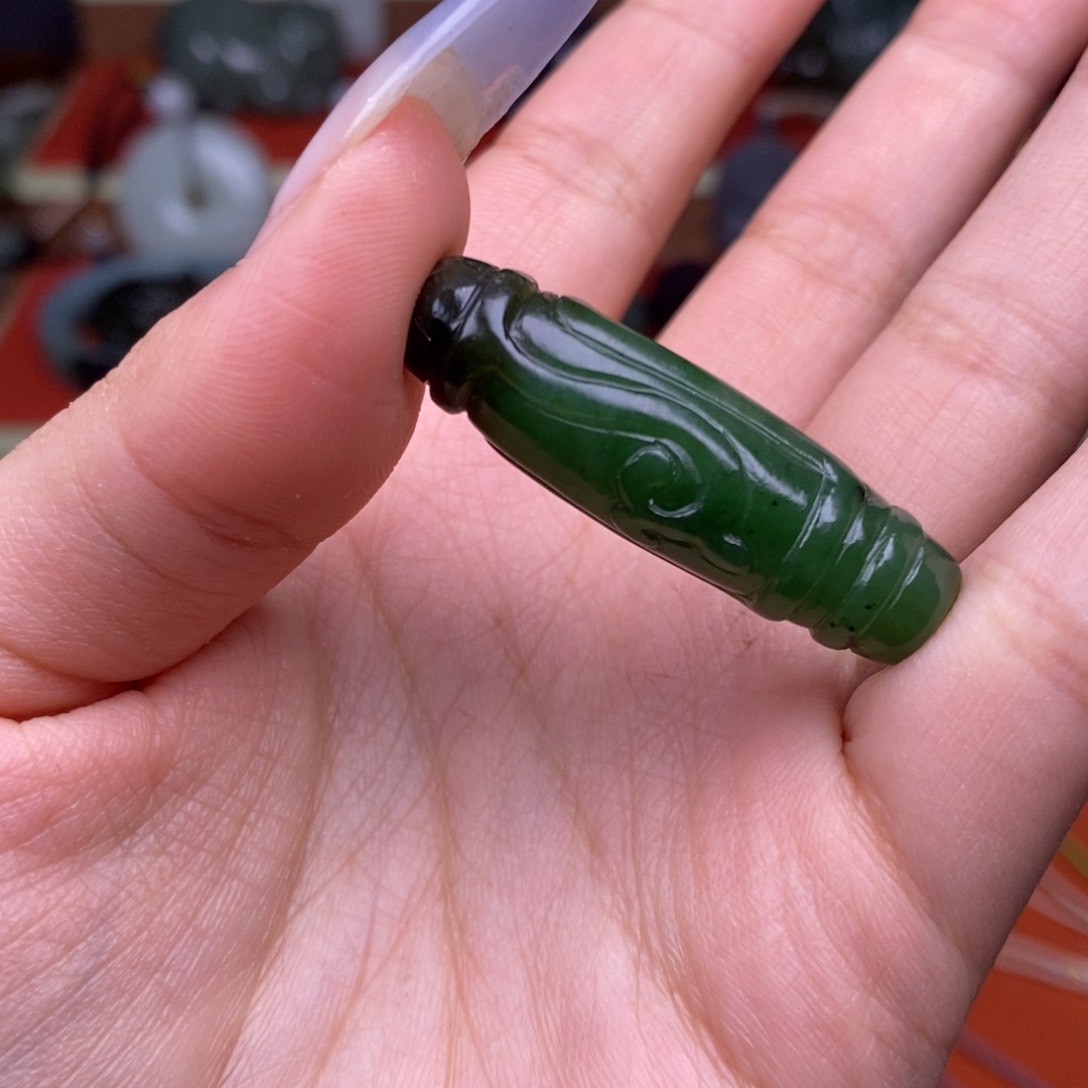 和田玉颈饰未镶嵌穿绳需备注