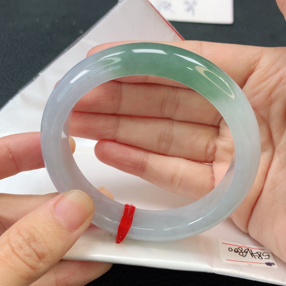 翡翠手镯未镶嵌缅甸58