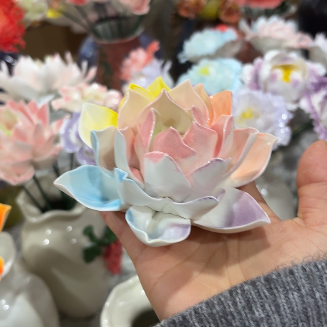 陶瓷花，拍满20发货，退款拉黑