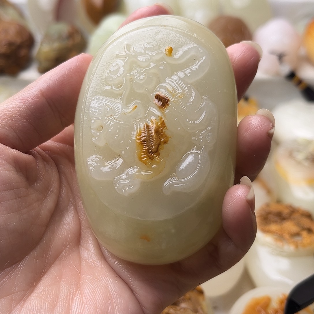 石材方解石手把摆件不退换虎