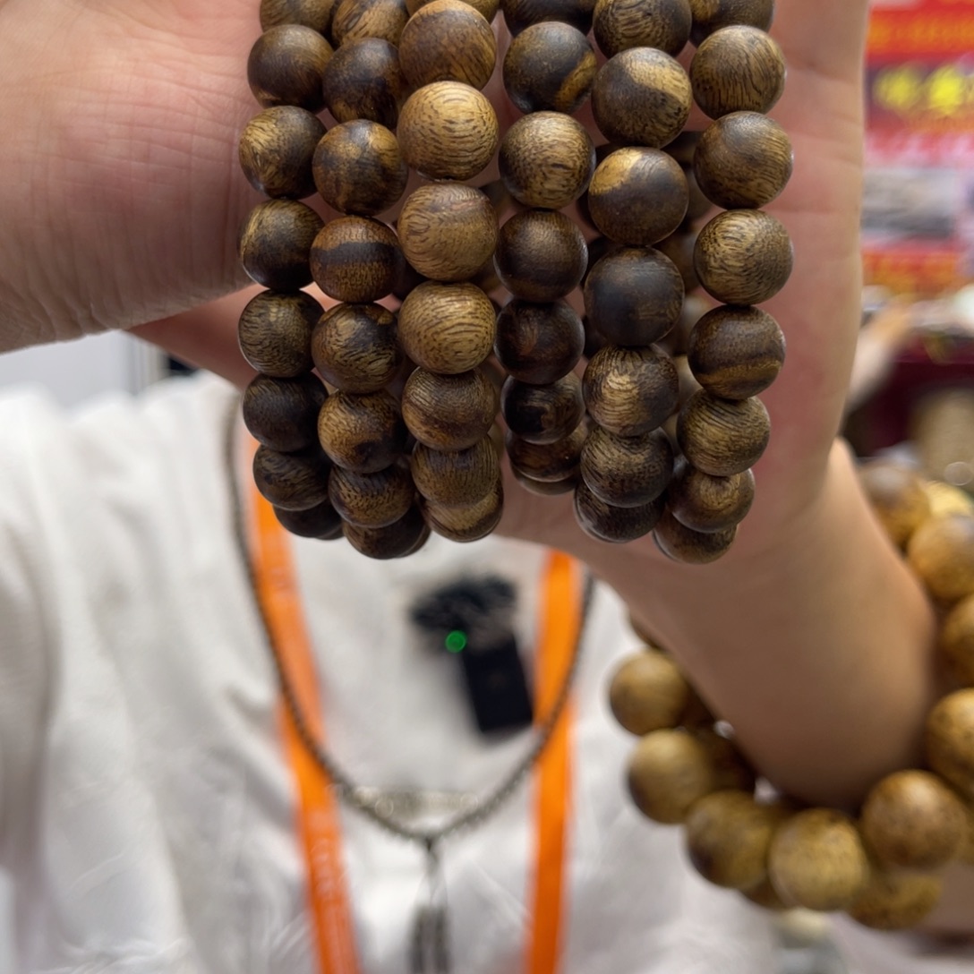 手串沉香海南沉香1.0虎斑棋6克➕多样性发一