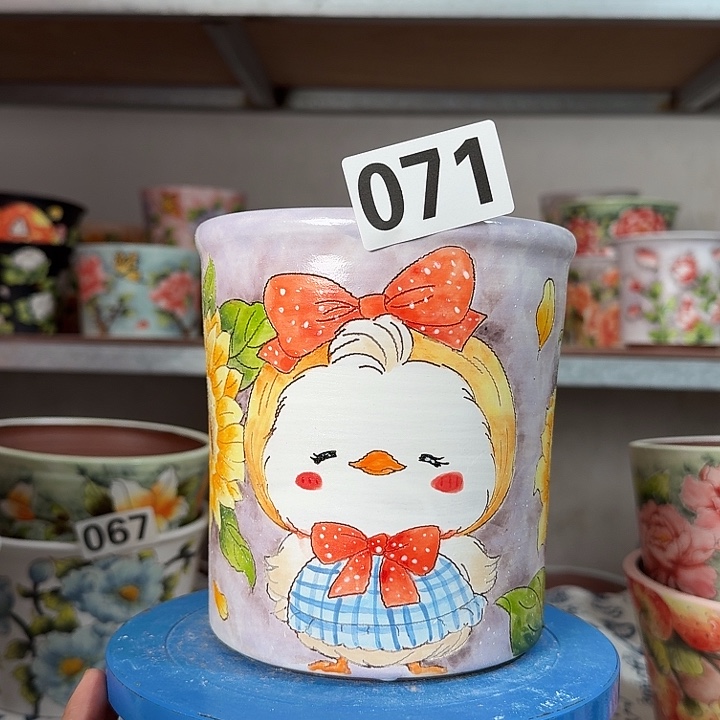 景德镇手绘多肉花盆