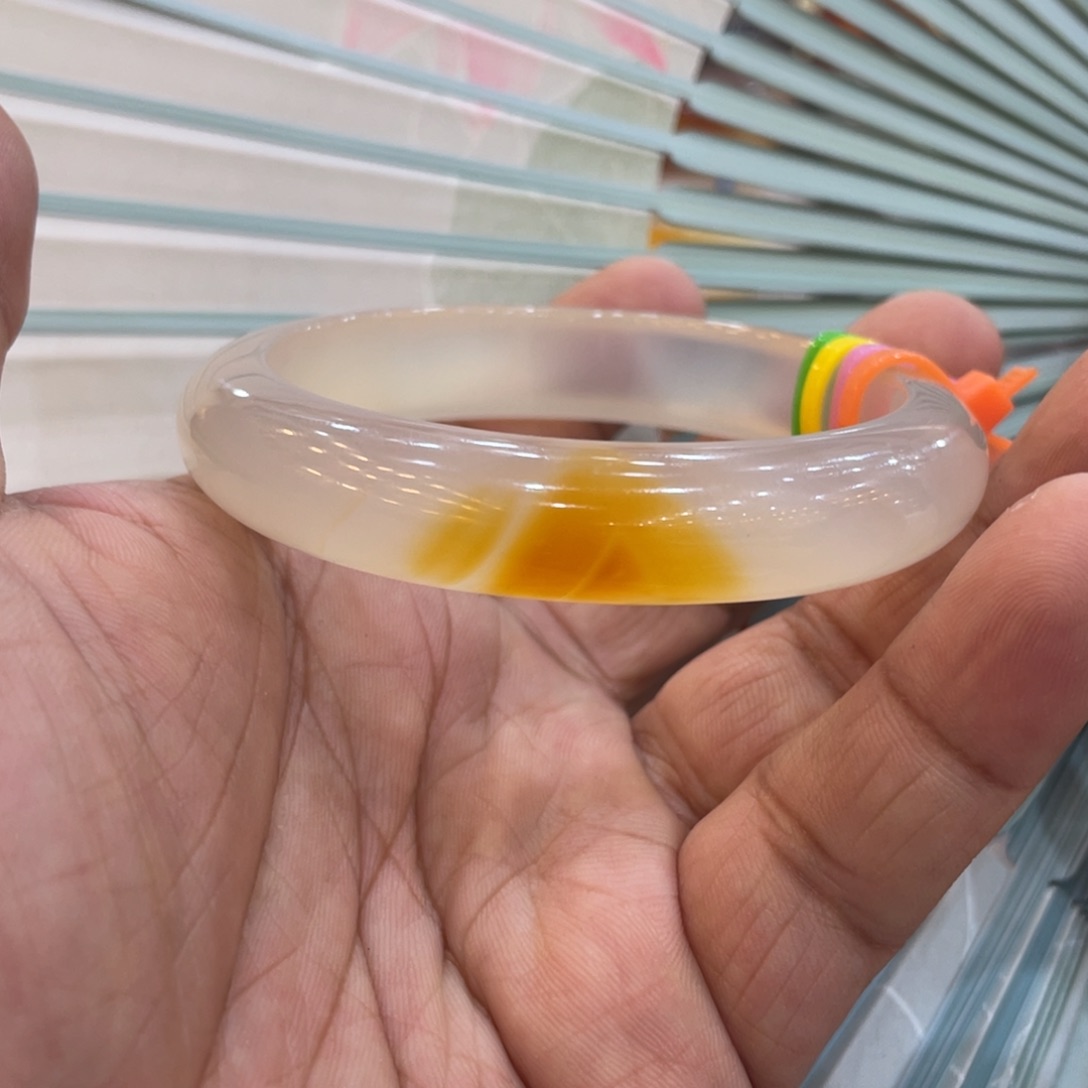 玛瑙/玉髓手镯未镶嵌玉****）