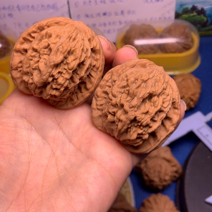 吊坠文玩核桃74尺堂上虎头