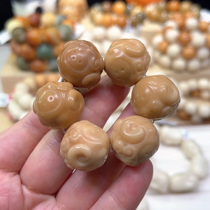 菩提根/象牙果手串山羊手捻1-24-67