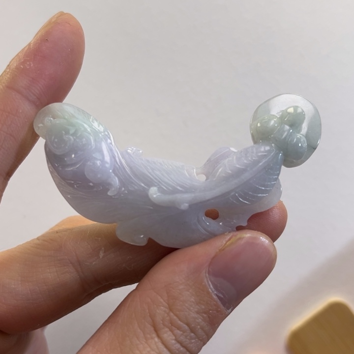 翡翠吊坠(赠链)未镶嵌i*代编织