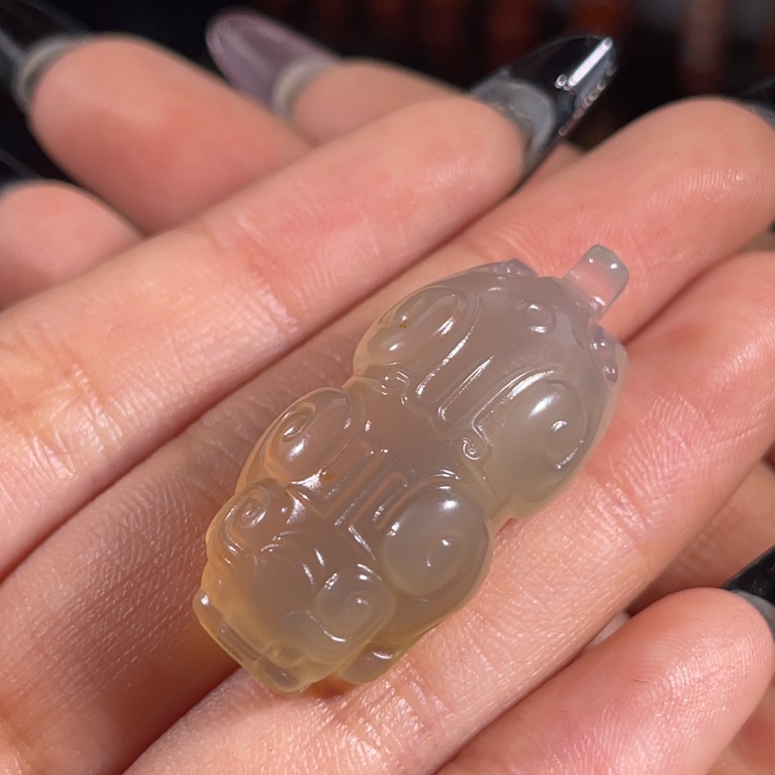 玛瑙/玉髓蒲缥 商虎未镶嵌