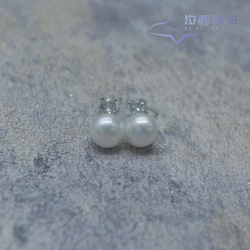 E8062天然珍珠王妃款耳钉