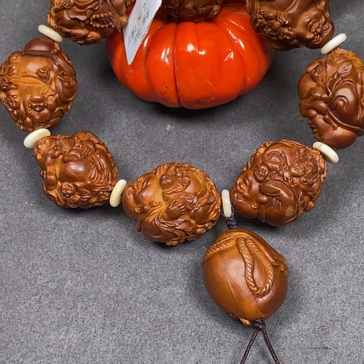 橄榄核手串/手链2.3✖️2.7五子弥勒手串