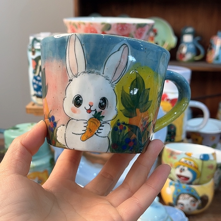 陶景德镇釉下手绘陶瓷 