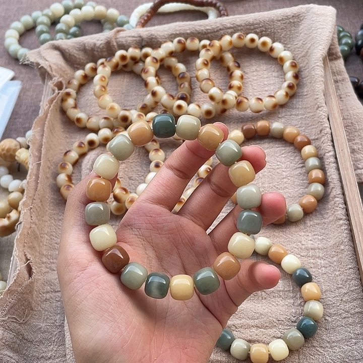 ****菩提根/象牙果手串卡12干磨 绒抛 精工