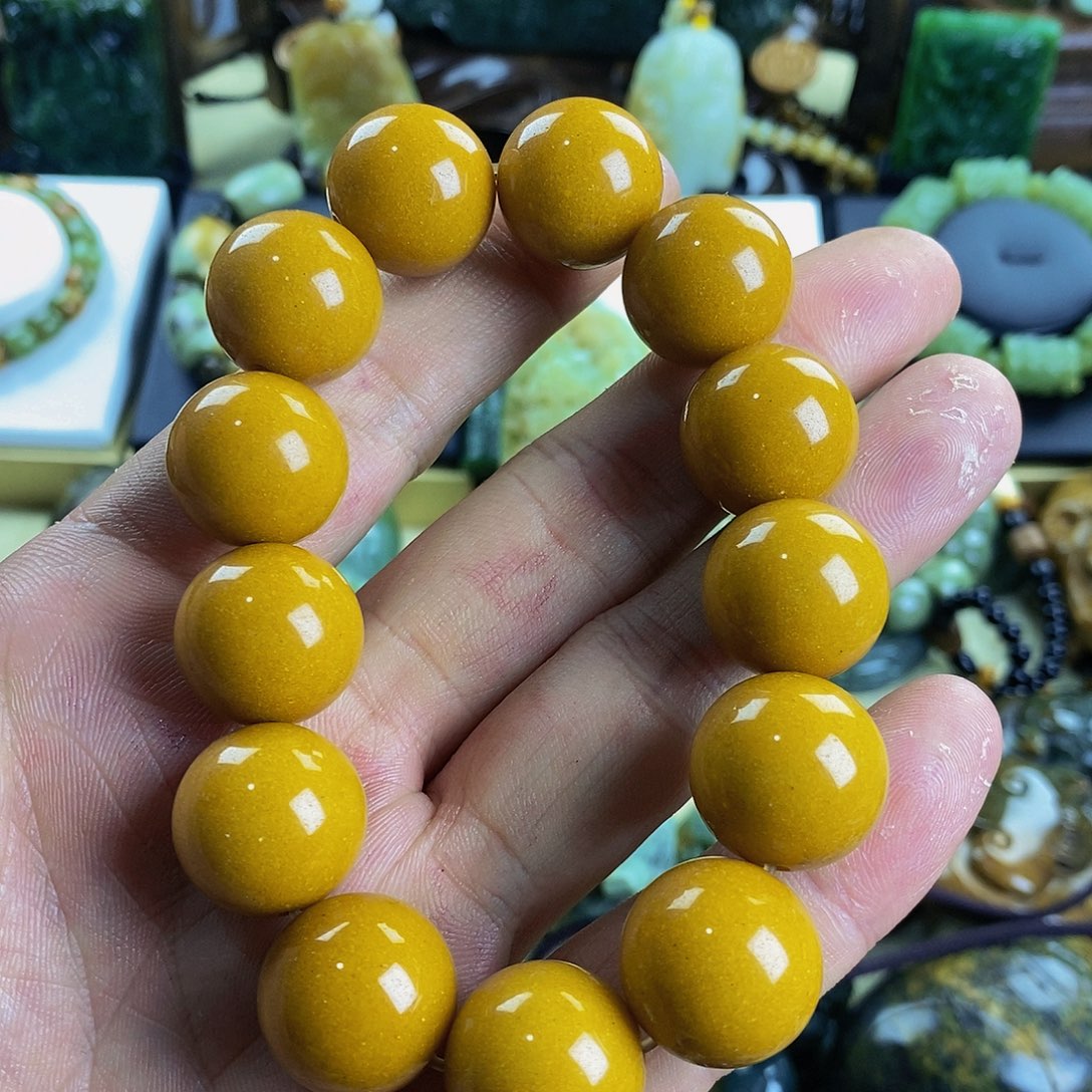 和田玉手串未镶嵌