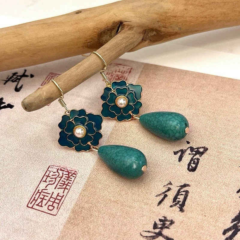 铜合金耳饰 【358】时尚大气新款耳钉精致个性设计感美拉德耳环耳饰