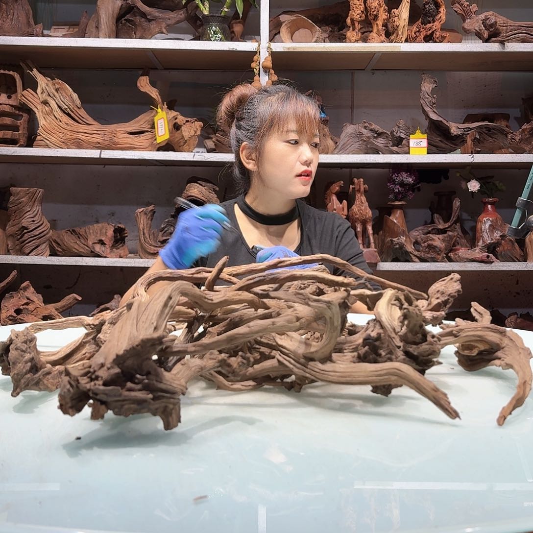 紫砂倍储沉木l****g2824玲珑木枝条不包沉